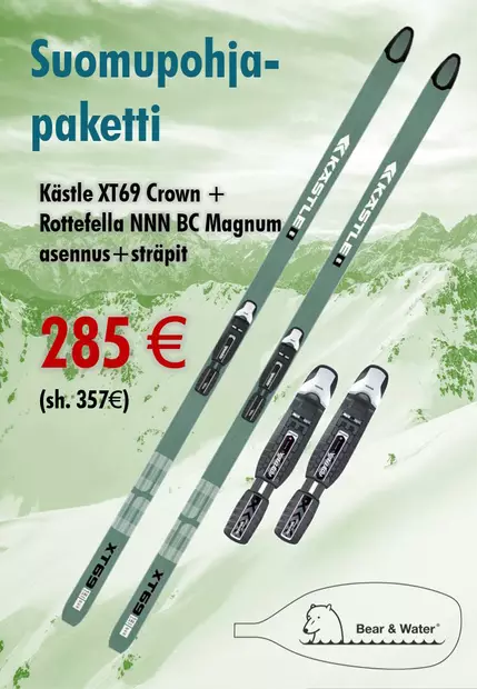 Kästle XT69 Crown 170 + Rottefella Magnum -suksipakettitarjous - Tunturihiihtosukset - 5894 - 1