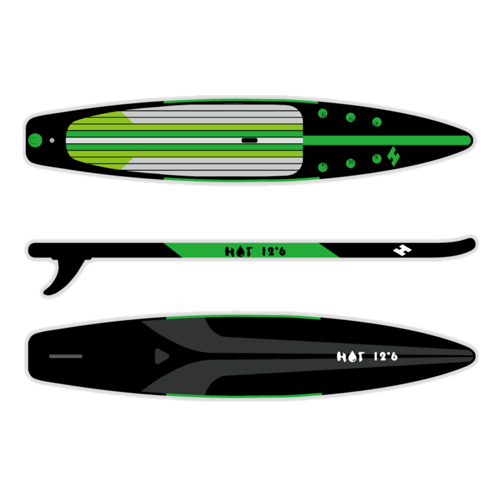 HOT Racer 12'6" SUP - Ilmatäytteiset laudat - 115 - 1